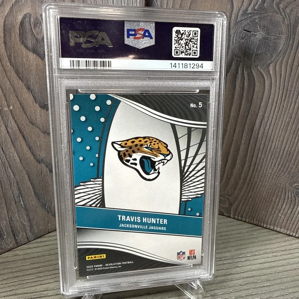 2025 Panini Revolution‎ Travis Hunter Rookie #5 PSA 9-  Jaguars